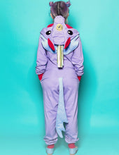 Cargar imagen en el visor de la galería, Kigurumi Unicornio Lila Adulto - Disponible 7 días después de la compra
