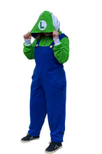 Cargar imagen en el visor de la galería, Kigurumi Luigi Niños - Disponible 7 días después de la compra