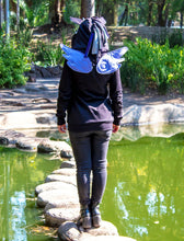 Cargar imagen en el visor de la galería, Sudadera Unicornio Negro/Morado Adulto