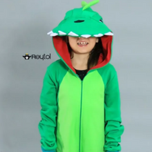 Cargar imagen en el visor de la galería, Mameluco Dinosaurio Verde Niños - Disponible 7 días después de la compra