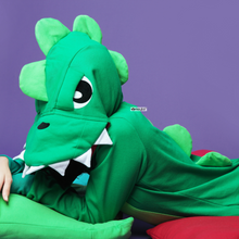 Cargar imagen en el visor de la galería, Kigurumi Dinosaurio Verde Adulto