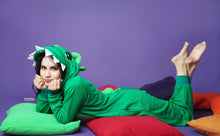 Cargar imagen en el visor de la galería, Kigurumi Dinosaurio Verde Adulto