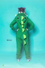 Cargar imagen en el visor de la galería, Kigurumi Dinosaurio Verde Adulto