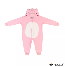 Cargar imagen en el visor de la galería, Kigurumi Puerquito Rosa Niños