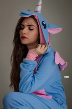 Cargar imagen en el visor de la galería, Kigurumi Unicornio Turquesa Adulto