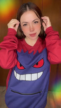 Cargar imagen en el visor de la galería, Sudadera Gengar Sonrisa Adulto - Disponible 7 días después de la compra
