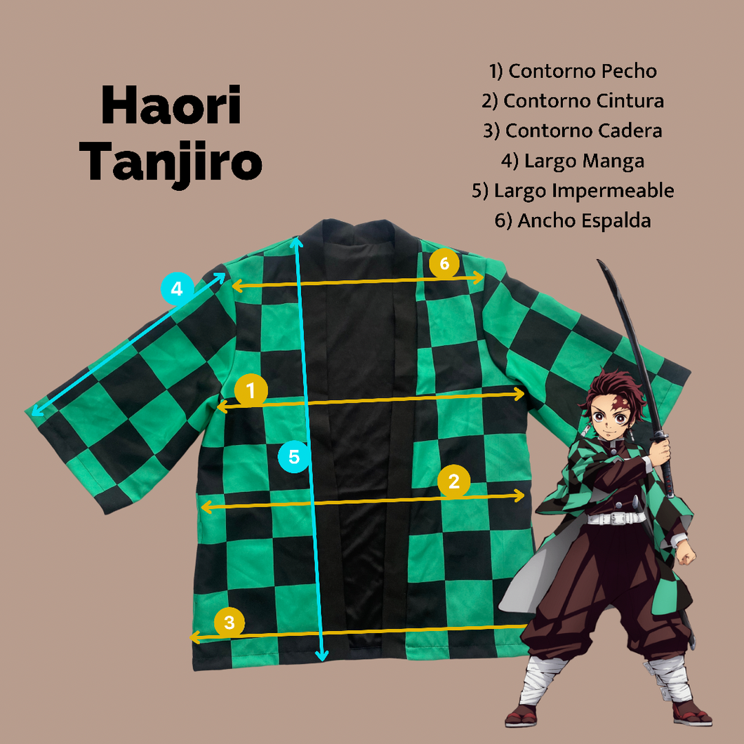 Haori Tanjiro - Disponible 7 días después de la compra