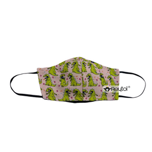 Cubrebocas Reptar Rosa- Clásico