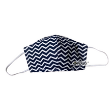 Cargar imagen en el visor de la galería, Cubreboca ZigZag Marino - Clásico / Boomerang
