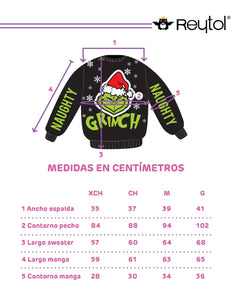 Suéter Grinch - Disponible 14 Días después de la Compra